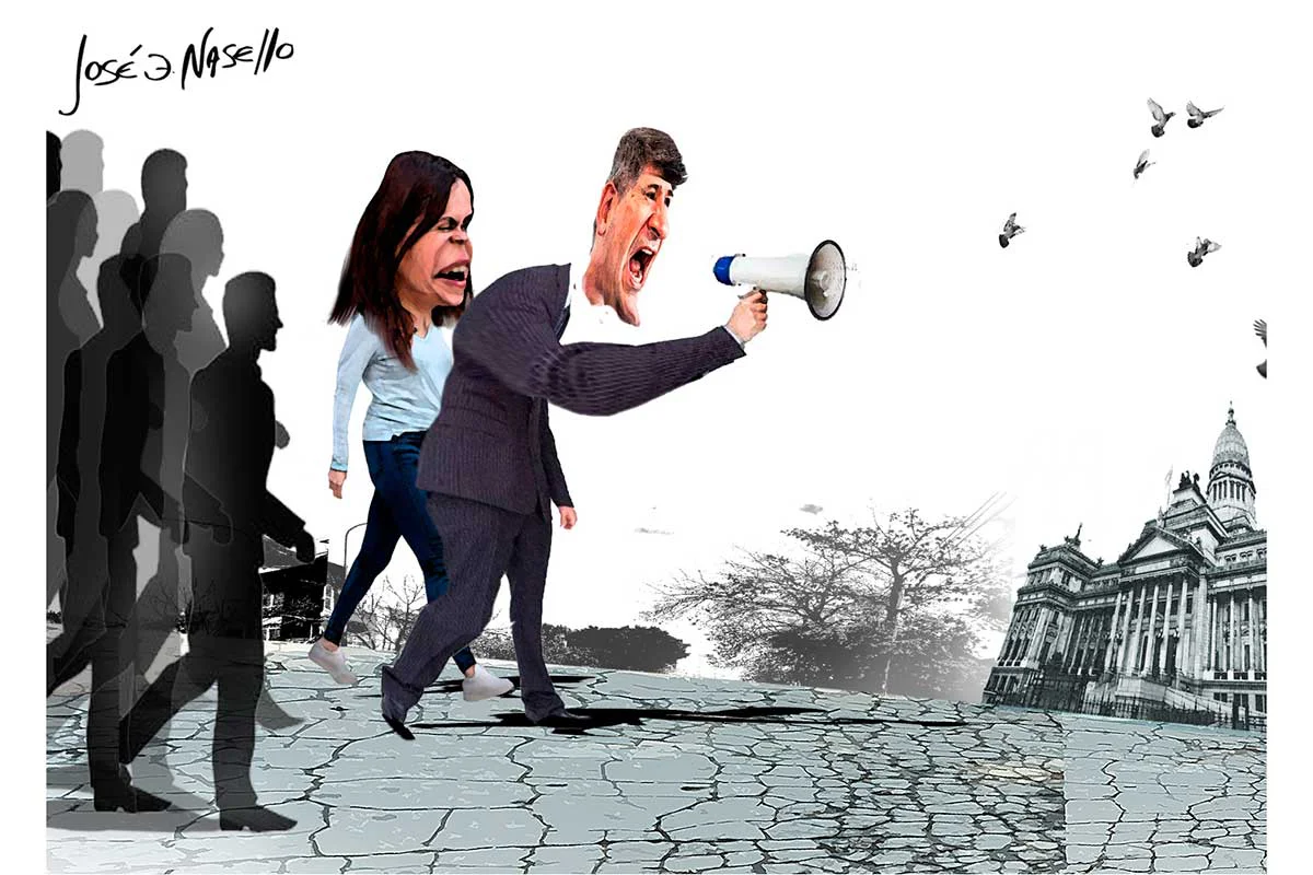 ilustra-passerini-y-basualdo-con-megafono-intendentes-al-congreso