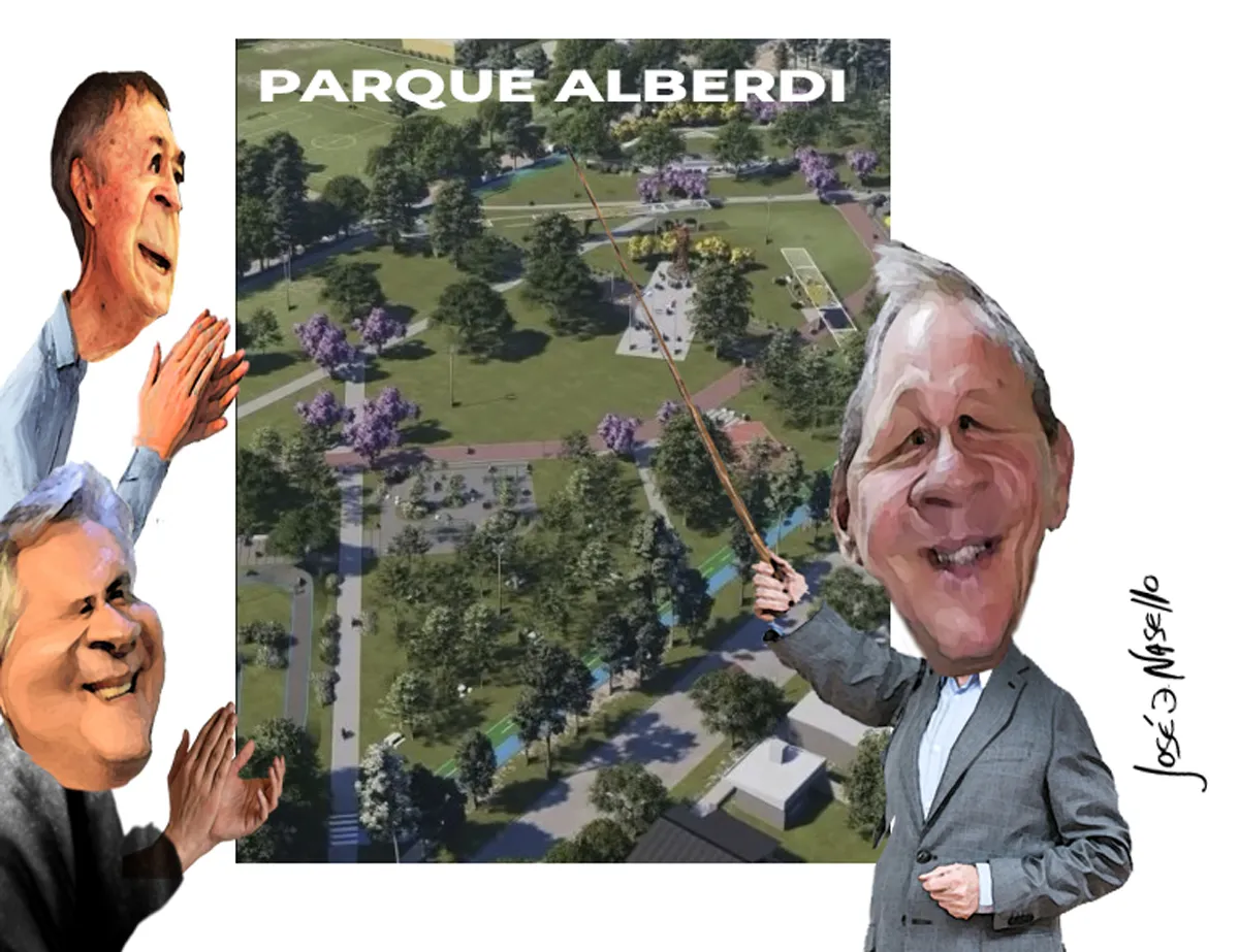 ilustra de rivas muestra parque alberdi schiaretti y llaryora aplauden