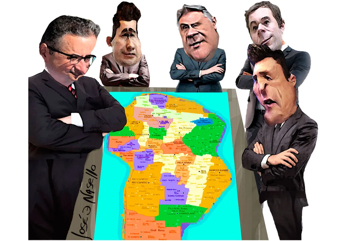 ilustra-brandan-cid-llaryora-calvo-y-aresca-con-mapa-de-cordoba (1)