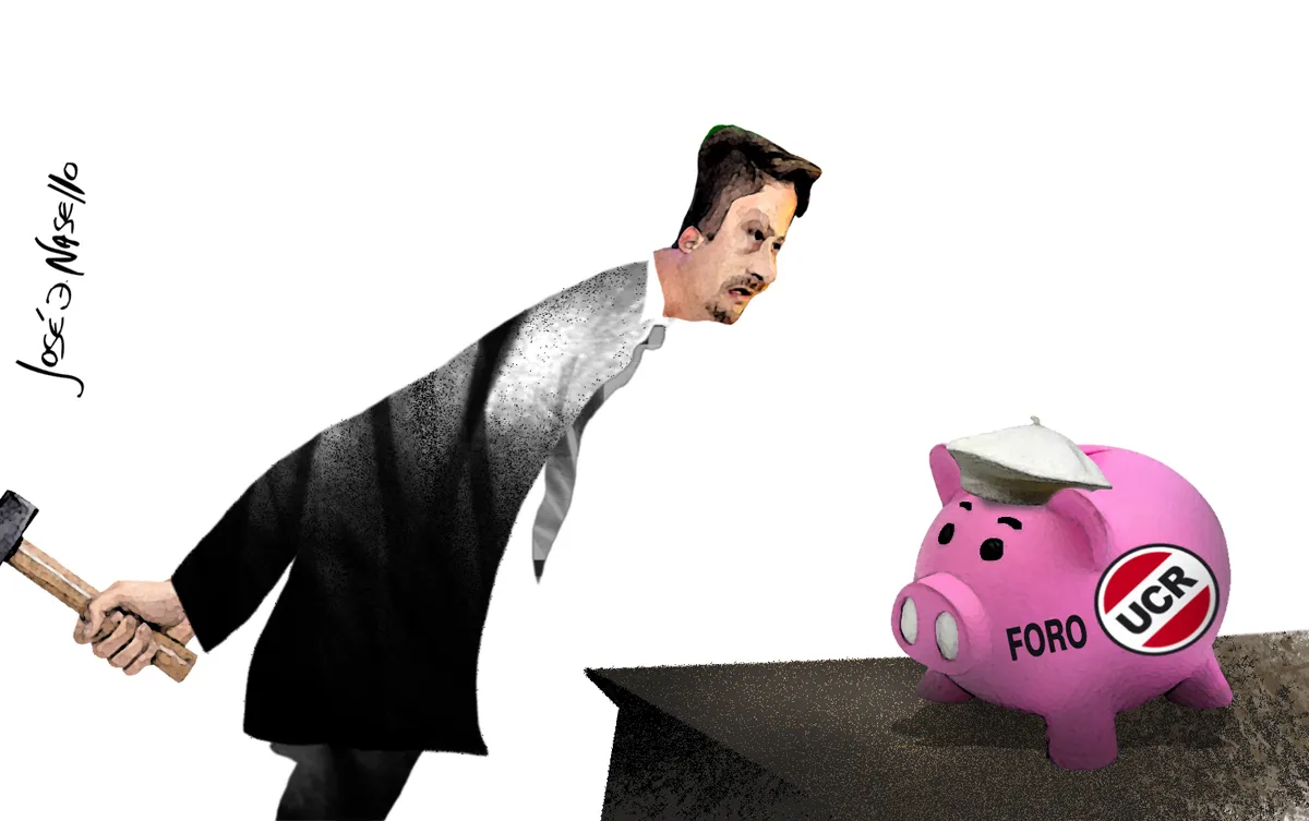 ilustra consalvi con chanchito radical