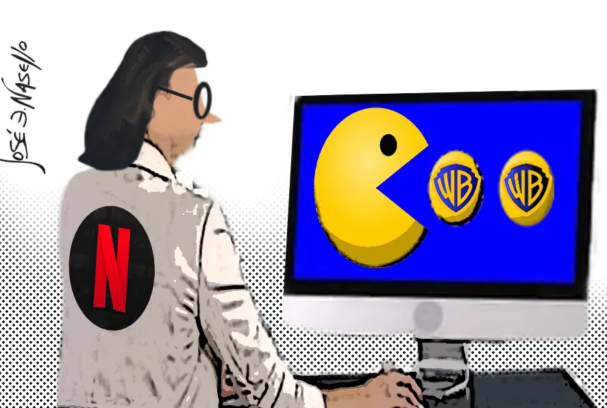 ilustra netflix y warner