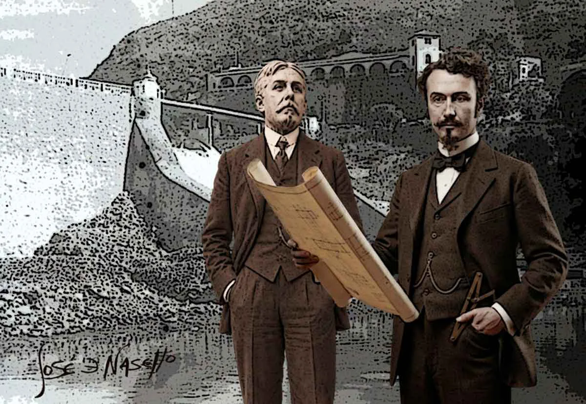 ilustra-Carlos-Cassaffousth-y-octave-de-rochefort-lucay-con-dique
