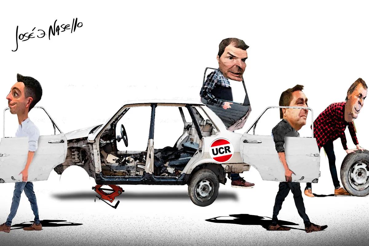 ilustra-schiaretti-mestre-de-loredo-y-bee-sellares-con-partes-de-auto-ucr