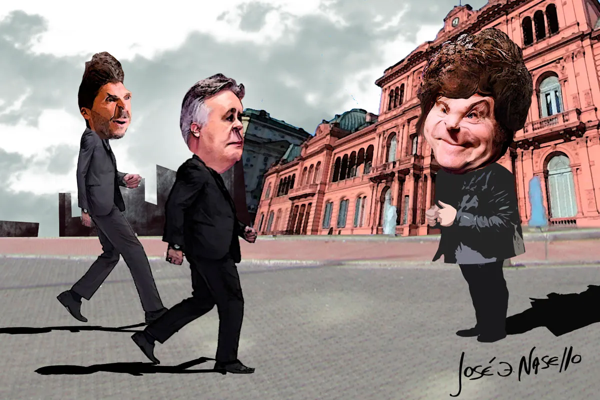 ilustra-pullaro-y-llaryora-van-a-casa-rosada-milei-recibe