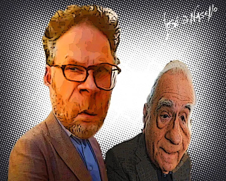 ilustra Seth Rogen y scorsese