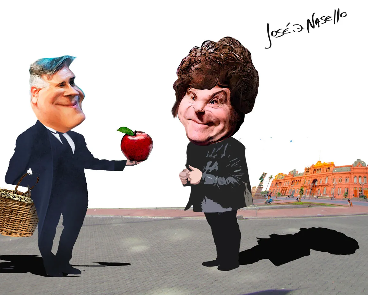 ilustra-llaryora-entrega-manzana-a-milei-en-casa-rosada