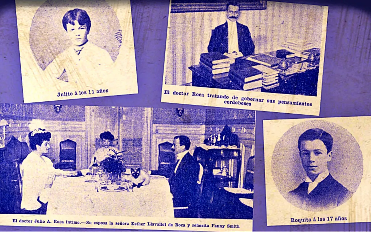 Julito-posado-para-C&C Julito Roca en la infancia, la adolescencia, y a los 33 años, Caras y Caretas 12/6/1906.