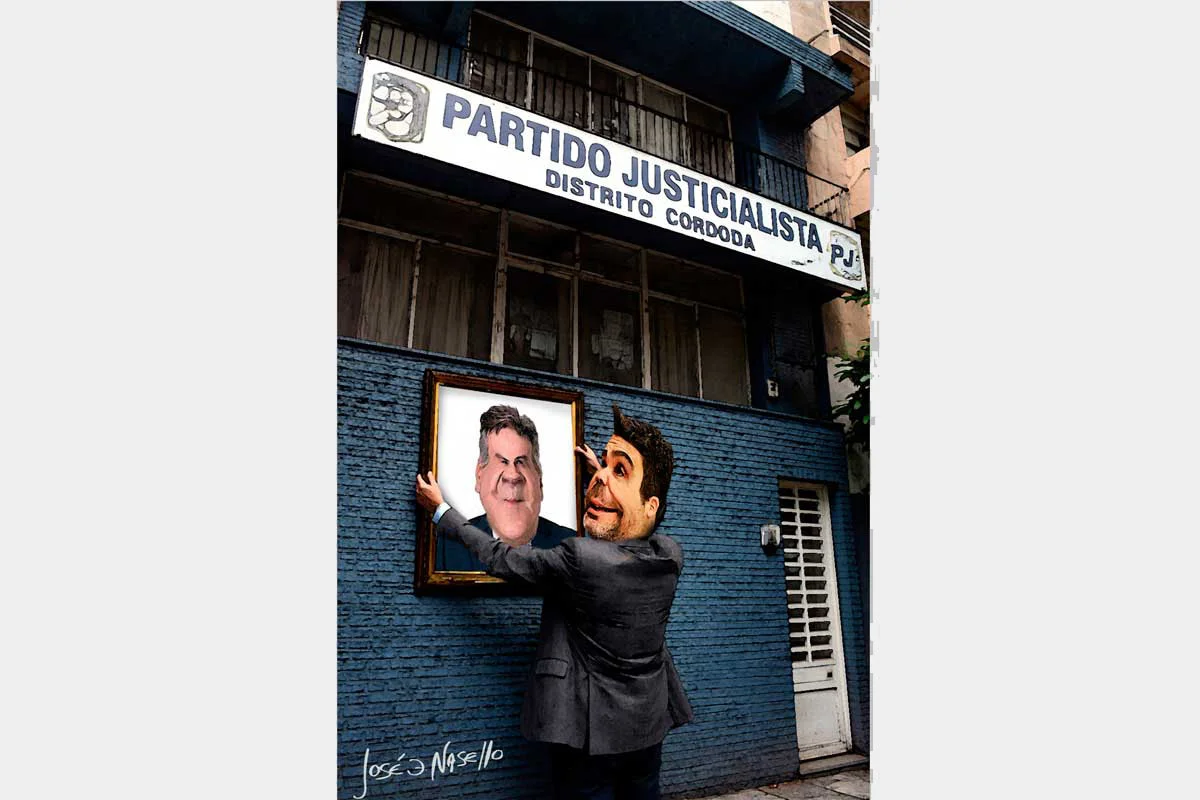 ilustra-facundo-torres-poniendo-cuadro-llaryora