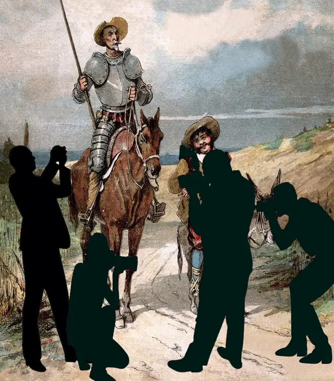 ilustra don quijote y sancho panza