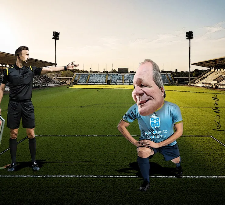 ilustra de rivas jugador de futbol elongando