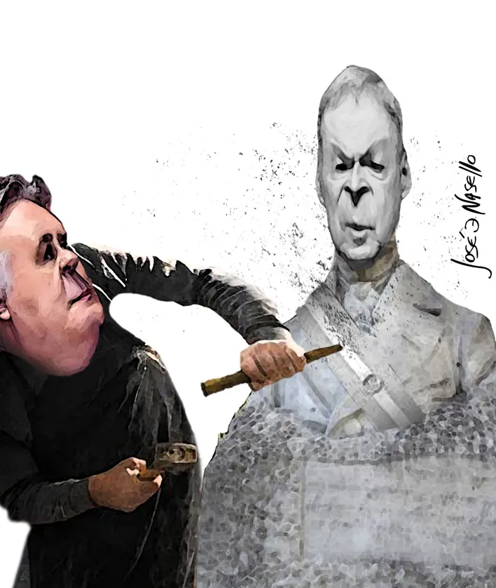 ilustra llaryora esculpe busto schiaretti