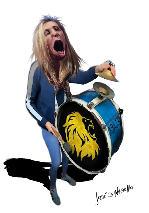 ilustra carina milei barra brava