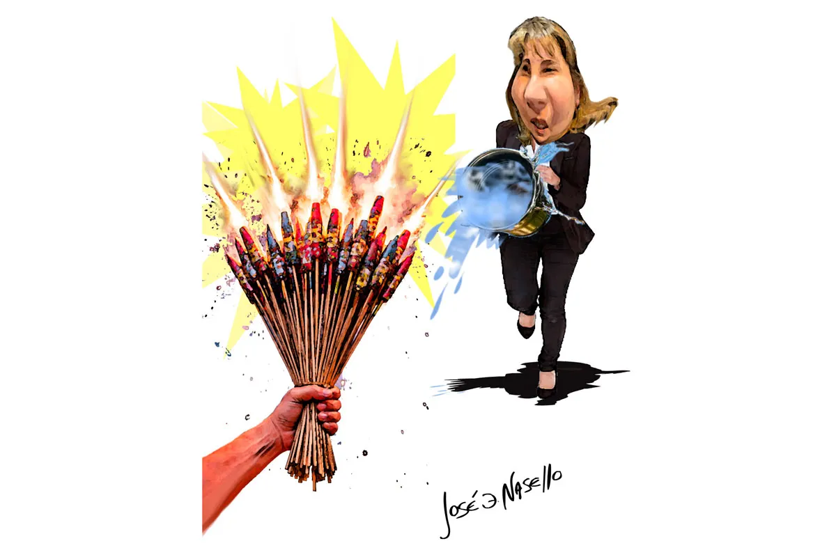 ilustra-marilina-gadpen-corre-con-balde-agua-contra-pirotecnia