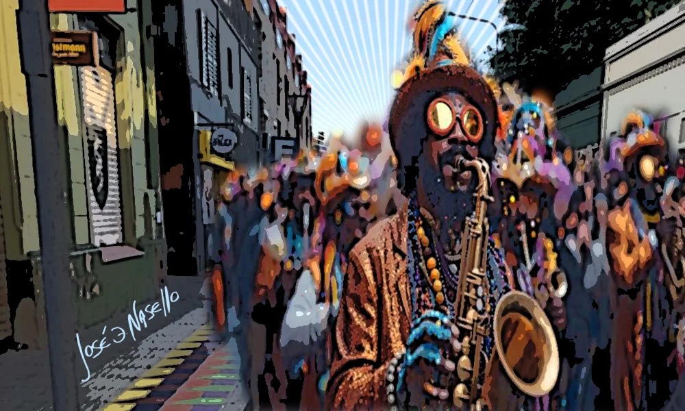 ilustra desfile nueva orleans